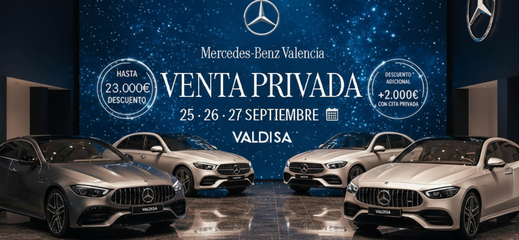 Venta privada Valdisa 25, 26 y 27 de septiembre