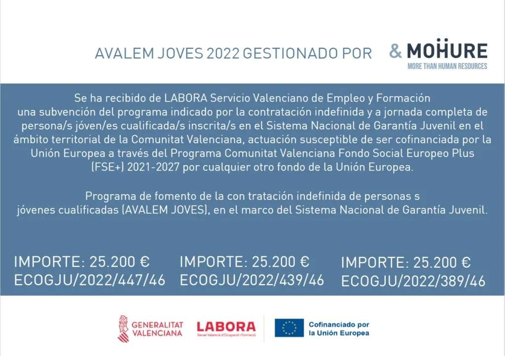 Ayudas fomento empleo juvenil 2022